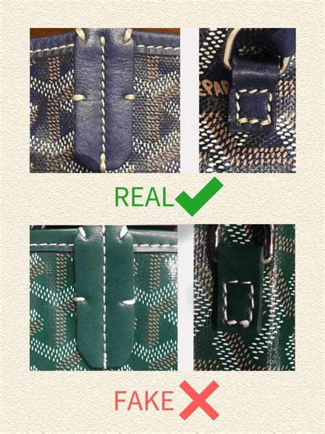 fake goyard signs|how to identify a goyard.